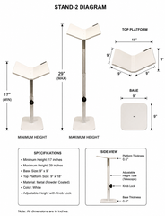 Adjustable Aluminium Quran Stand