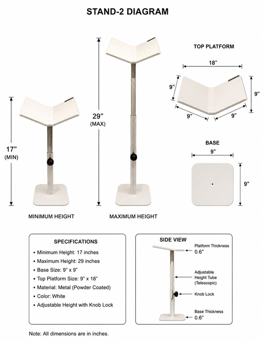 Adjustable Aluminium Quran Stand